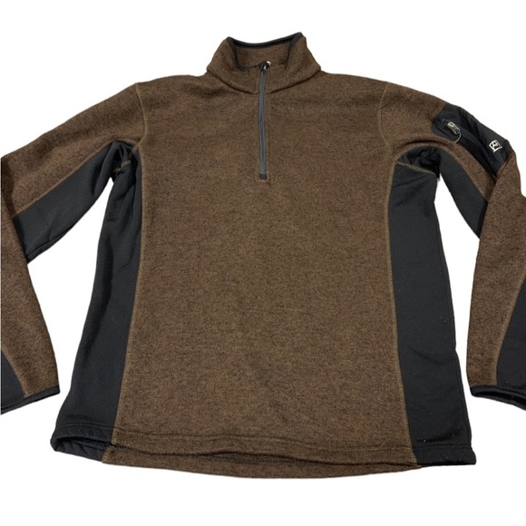 Avanlanche Brown Fleece Pullover Large Sweatshirt - Picture 1 of 7